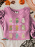 Math Teacher Halloween Vintage Print Casual Sweatshirt