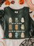 Math Teacher Halloween Vintage Print Casual Sweatshirt
