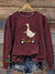 Silly Goose Vintage Print Casual Sweatshirt