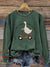 Silly Goose Vintage Print Casual Sweatshirt