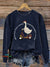 Silly Goose Vintage Print Casual Sweatshirt