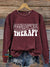 Occupational Therapy Vintage Print Casual Sweatshirt