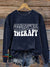 Occupational Therapy Vintage Print Casual Sweatshirt