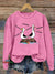 Funny Teacher Vintage Print Casual Sweatshirt