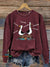 Funny Teacher Vintage Print Casual Sweatshirt