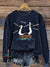 Funny Teacher Vintage Print Casual Sweatshirt