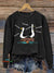Funny Teacher Vintage Print Casual Sweatshirt