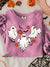 Funny Cute Halloween Vintage Print Casual Sweatshirt