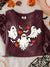 Funny Cute Halloween Vintage Print Casual Sweatshirt