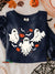 Funny Cute Halloween Vintage Print Casual Sweatshirt