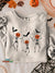 Halloween Dancing Skeleton Pumpkin Vintage Print Casual Sweatshirt