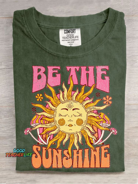Be The Sunshine Casual Print T-Shirt