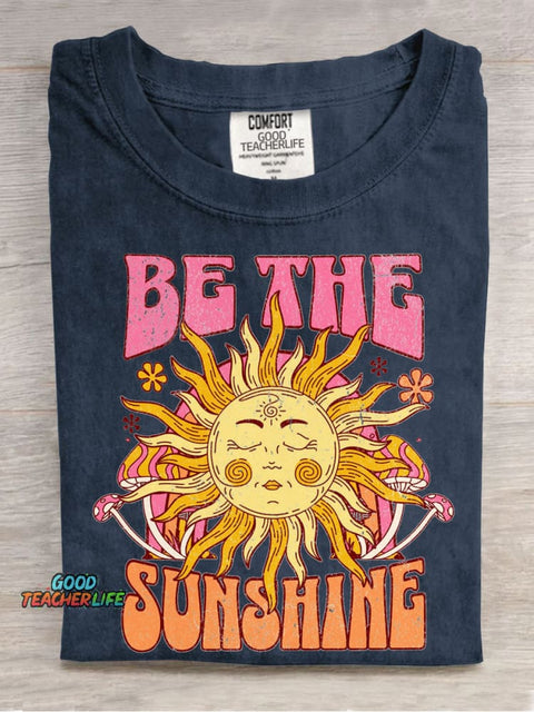 Be The Sunshine Casual Print T-Shirt