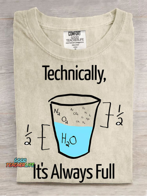 Fun Chemistry Teacher Casual Print T-Shirt