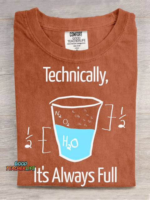 Fun Chemistry Teacher Casual Print T-Shirt