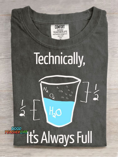 Fun Chemistry Teacher Casual Print T-Shirt