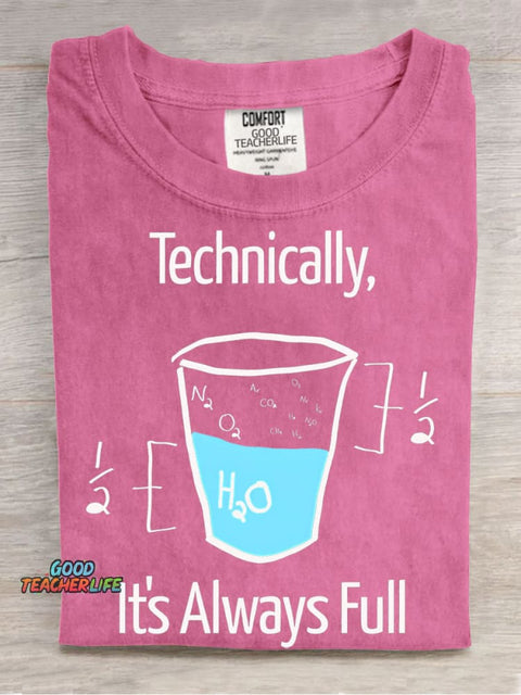 Fun Chemistry Teacher Casual Print T-Shirt