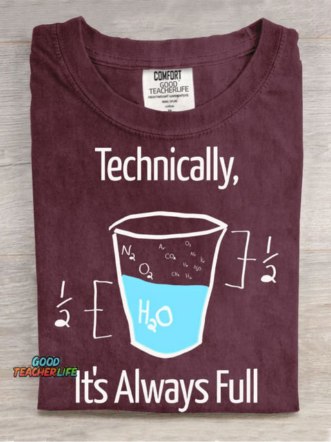 Fun Chemistry Teacher Casual Print T-Shirt