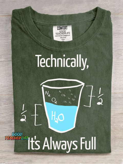 Fun Chemistry Teacher Casual Print T-Shirt