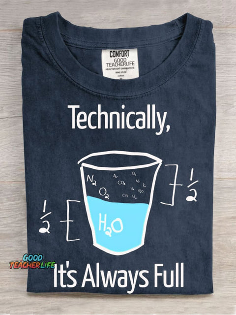 Fun Chemistry Teacher Casual Print T-Shirt