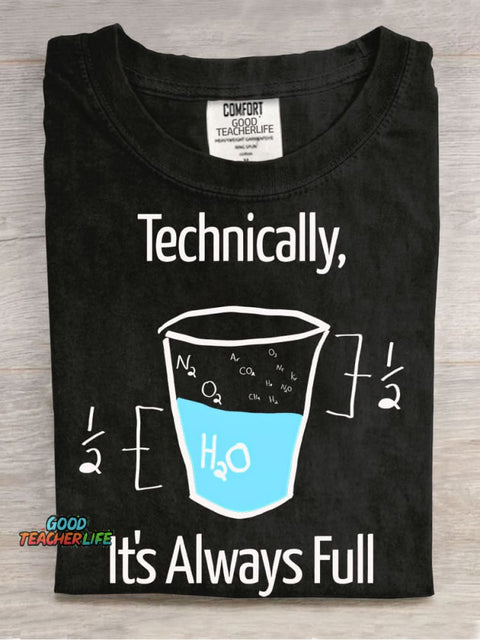 Fun Chemistry Teacher Casual Print T-Shirt