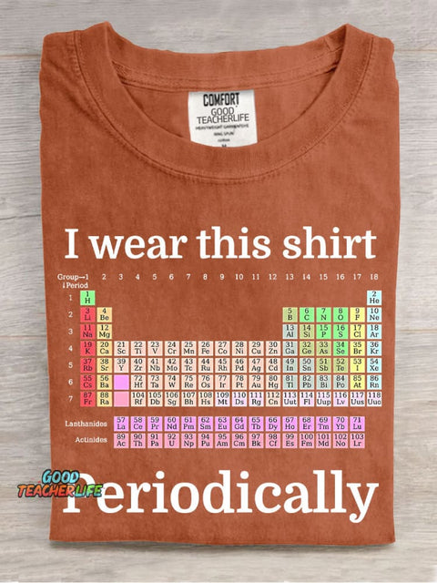 Periodic Table of Elements Casual Print T-Shirt