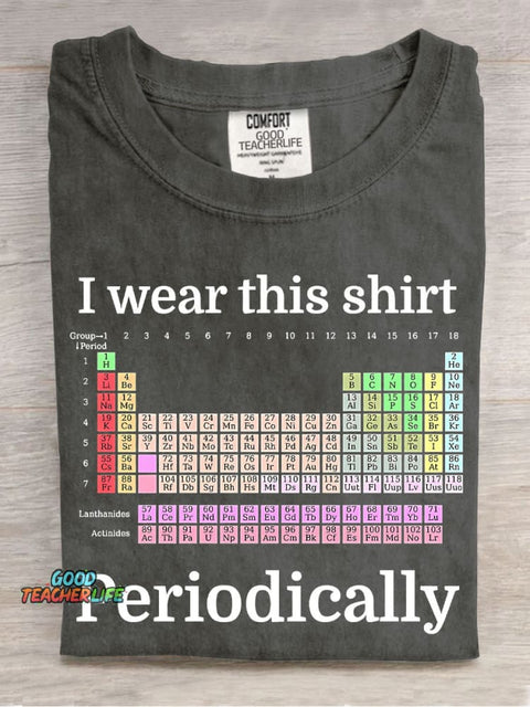 Periodic Table of Elements Casual Print T-Shirt