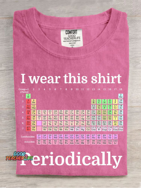 Periodic Table of Elements Casual Print T-Shirt
