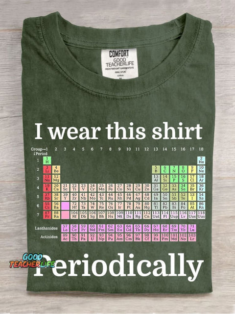 Periodic Table of Elements Casual Print T-Shirt