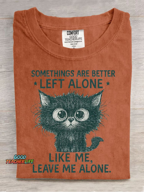 Cat Cute Casual Print T-Shirt