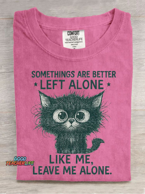 Cat Cute Casual Print T-Shirt