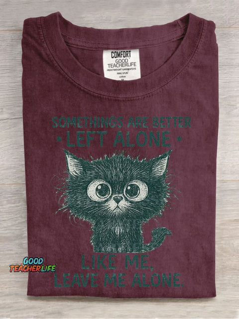 Cat Cute Casual Print T-Shirt