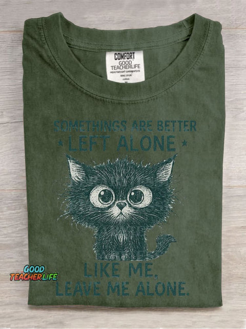Cat Cute Casual Print T-Shirt