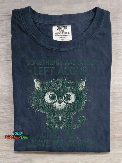 Cat Cute Casual Print T-Shirt