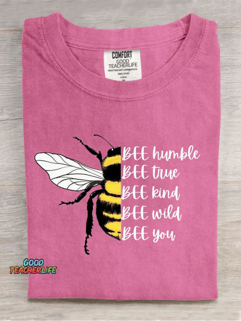 Teacher Vibes Casual Print T-Shirt