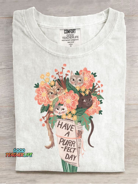 Kind Teachers Casual Print T-Shirt