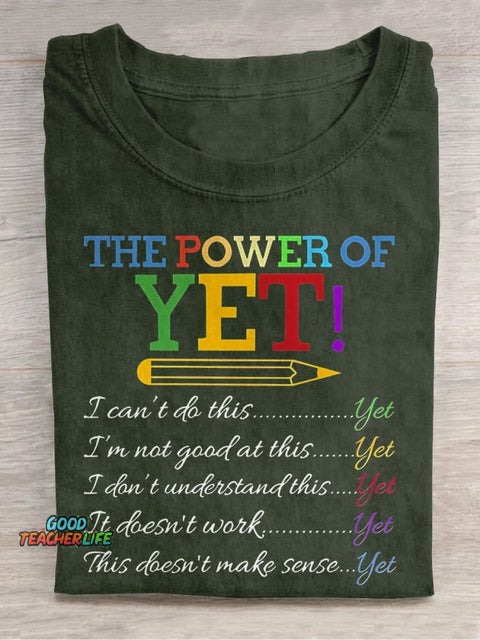 The Power of Yet Casual Print T-shirt