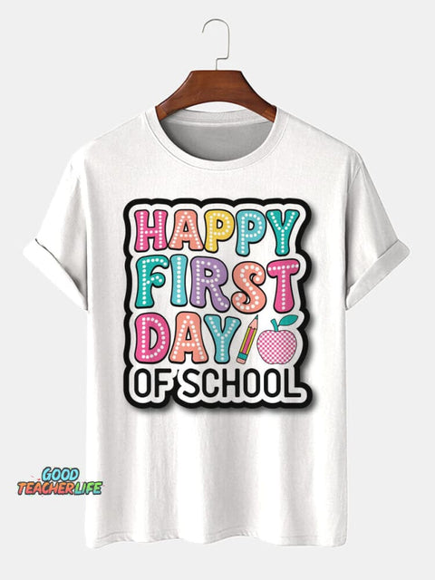 First Day To School Decoration Pattern T-shirt