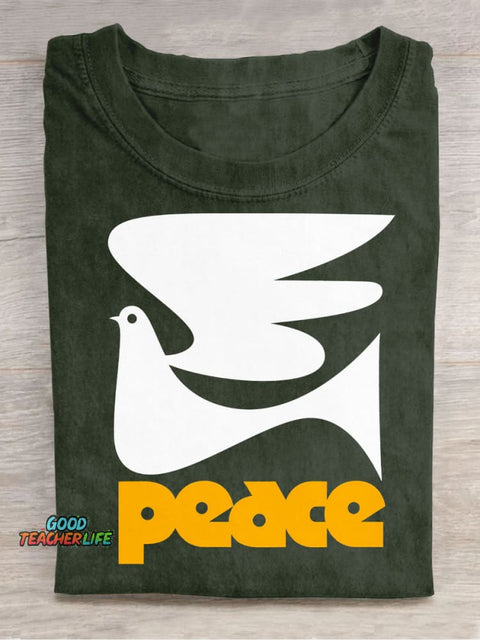 Peace Dove Decorative Pattern T-shirt