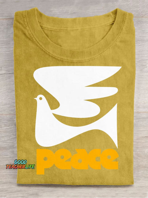 Peace Dove Decorative Pattern T-shirt