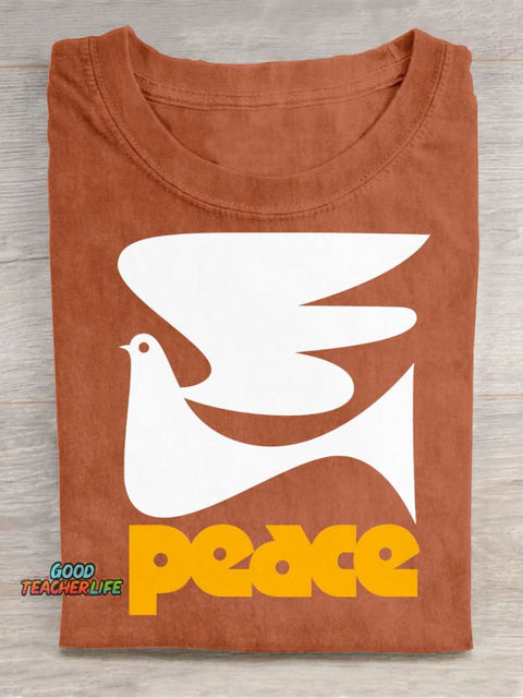 Peace Dove Decorative Pattern T-shirt