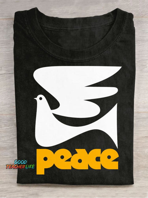 Peace Dove Decorative Pattern T-shirt
