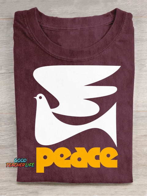 Peace Dove Decorative Pattern T-shirt