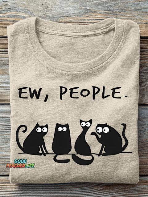 Ew People Decorative Pattern T-shirt