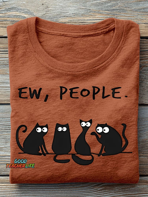 Ew People Decorative Pattern T-shirt