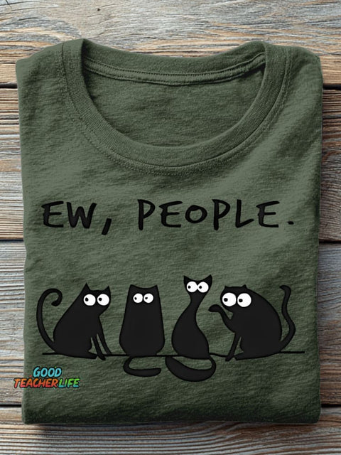 Ew People Decorative Pattern T-shirt