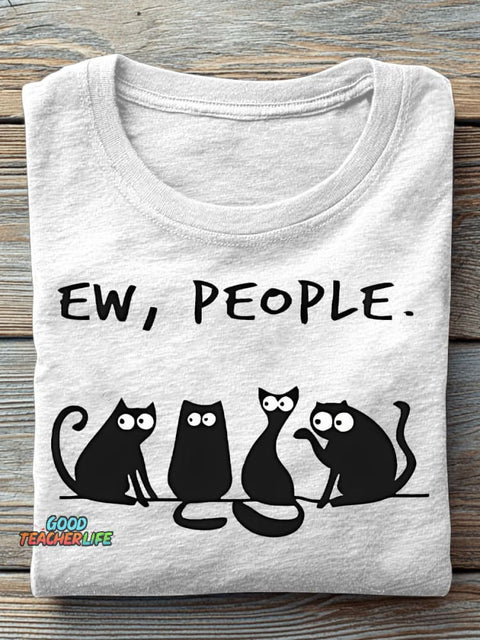 Ew People Decorative Pattern T-shirt