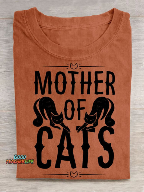 Cats Mother Decorative Pattern T-shirt