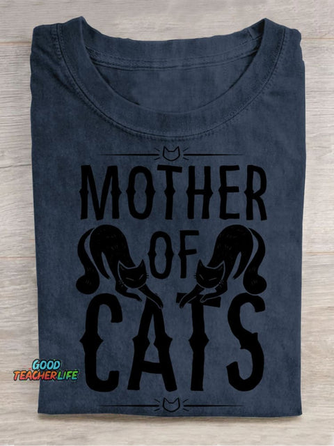 Cats Mother Decorative Pattern T-shirt