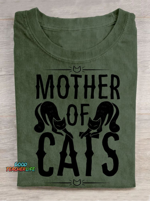 Cats Mother Decorative Pattern T-shirt